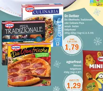 Aktiv Irma Dr. Oetker Die Ofenfrische,Tradizionale oder Culinaria Pizza 345-435g Angebot