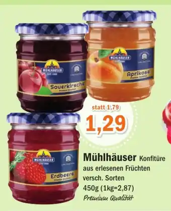 Aktiv Irma Mühlhäuser Konfitüre 450g Angebot