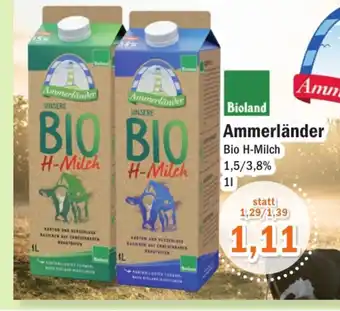 Aktiv Irma Bioland Ammerländer Bio H-Milch 1L Angebot