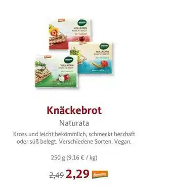 VollCorner Biomarkt Knäckebrot naturata Angebot