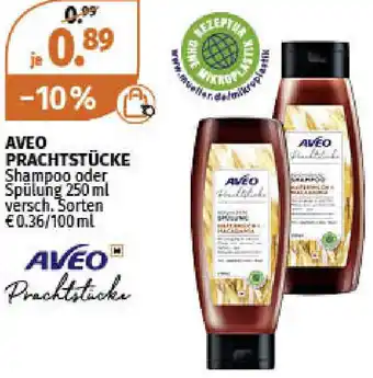 Müller Aveo Prachtstücke Shampoo oder Spülung 250ml Angebot