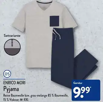 Aldi Nord Enrico Mori Pyjama Angebot