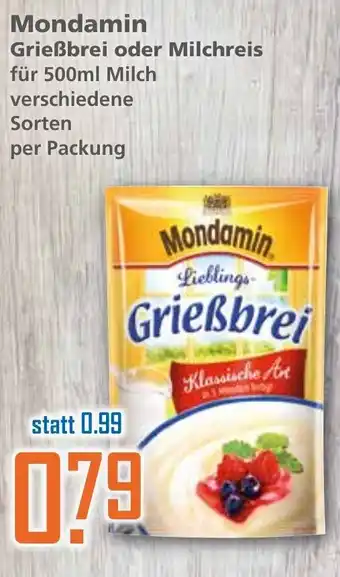 Klaas und Kock Mondamin Grießrei oder Milchreis  500ml Angebot