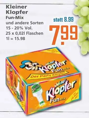 Klaas und Kock Kleiner Klopfer Fun Mix 25x0,02L Angebot