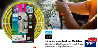 Aldi Nord Fitt 20 m Gartenschlauch mit Multidüse Angebot