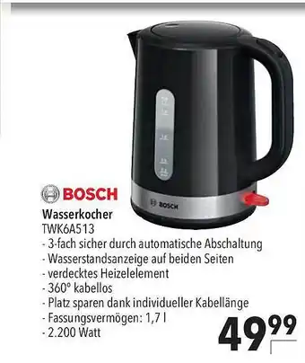 CITTI Markt Bosch wasserkocher Angebot