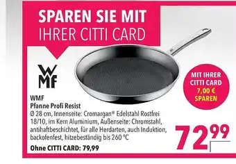 CITTI Markt Wmf pfanne profi resist Angebot