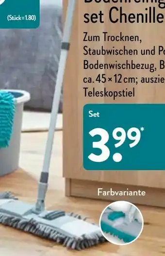 Aldi Nord Mikrofaser Bodenreinigungsset Chenille Angebot