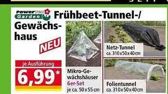 Norma Powertec garden gewächs-haus frühbeet-tunnel- Angebot