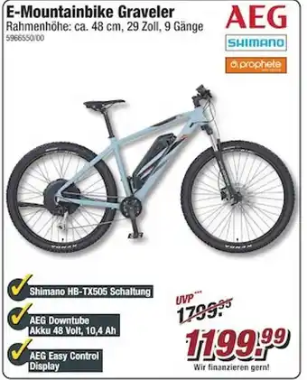 Poco E-mountainbike graveler aeg shimano prophete Angebot