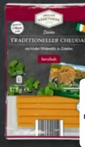 Aldi Nord Irischer traditioneller Cheddar Angebot