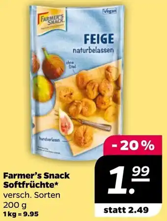 NETTO Farmer's Snack Softfrüchte 200 g Angebot