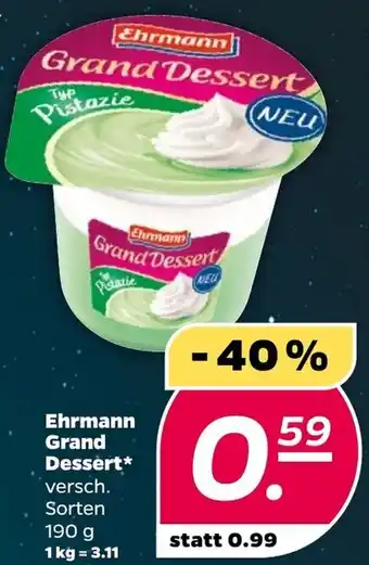 NETTO Ehrmann Grand Dessert 190 g Angebot