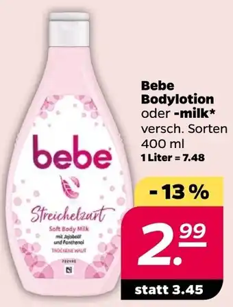 NETTO Bebe Bodylotion oder milk 400 ml Angebot