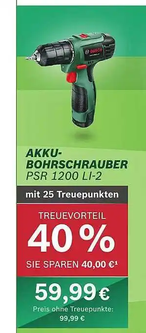 Wasgau Akku-Bohrschrauber Angebot