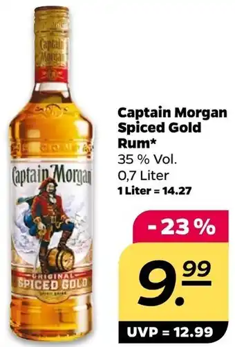 NETTO Captain Morgan Spiced Gold Rum 0,7 Liter Angebot