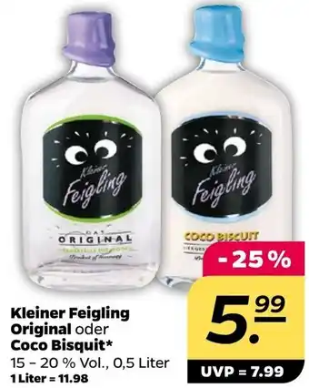 NETTO Kleiner Feigling Original oder Coco Bisquit 0,5 Liter Angebot