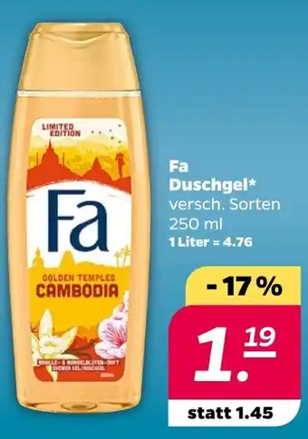 NETTO Fa Duschgel 250 ml Angebot