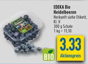 diska Edeka Bio Heidelbeeren 300g Angebot