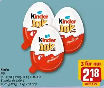 REWE Center Kinder Joy 3x20 g Pckg. Angebot