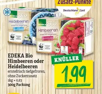 NP Discount Edeka Bio Himbeeren oder Heidelbeeren 300g Angebot