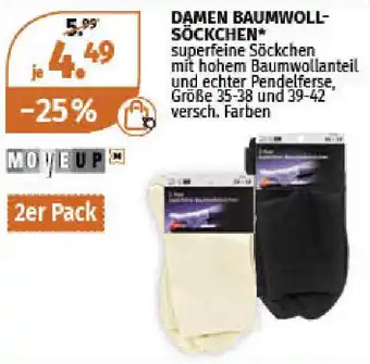 Müller Damen Baumwoll Söckchen Angebot