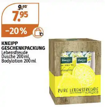 Müller Kneipp Geschenkpackung Lebensfreude 200ml Dusche 200ml Angebot