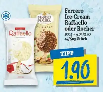 NP Discount Ferrero Ice Cream Raffaello oder Rocher 47/50g Angebot