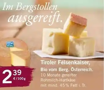 Bioladen Tiroler Felsenkaiser 100 g Angebot