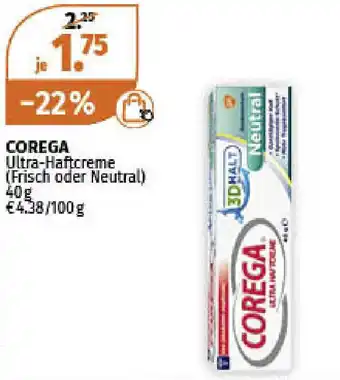 Müller Corega Ultra Haftcreme Frisch oder Neutral 40g Angebot