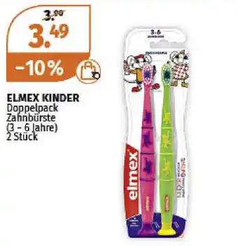 Müller Elmex Kinder Doppelpack Zahnbürste Angebot