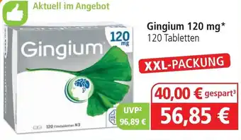 farma-plus Apotheken Gingium 120 mg, 120 Tabletten Angebot