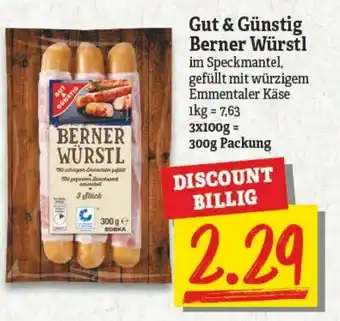 NP Discount Gut & Günstig Berner Würstl 300g Angebot