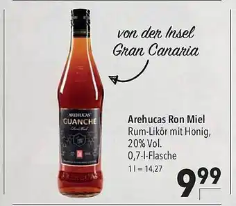 CITTI Markt Arehucas ron miel rum-likör mit honig Angebot