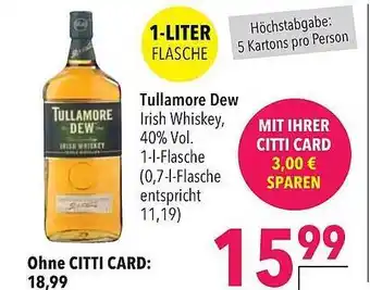 CITTI Markt Tullamore dew irish whiskey Angebot