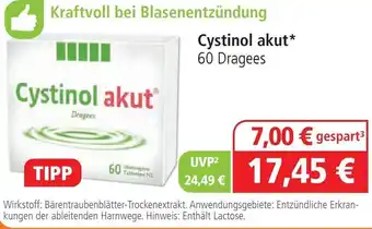 farma-plus Apotheken Cystinol akut 60 Dragees Angebot