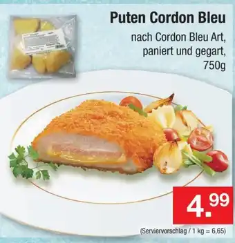 Zimmermann Puten Cordon Bleu 750g Angebot