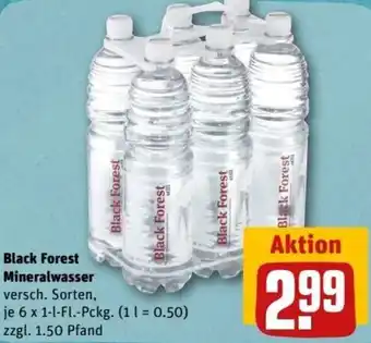 REWE Center Black Forest Mineralwasser 6x1 L-Fl. Pckg. Angebot