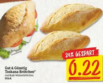 NP Discount Gut & Günstig Toskana Brötchen Angebot