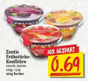 NP Discount Zentis Frühstücks Konfitüre 200g Becher Angebot