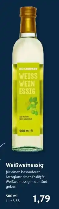 Biocompany Weißweinessig 500 ml Angebot