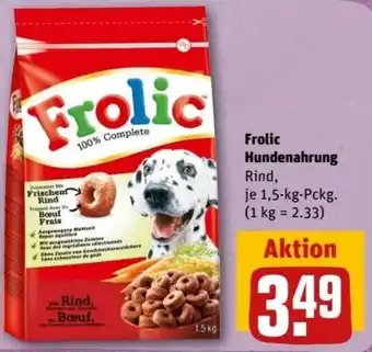 REWE Center Frolic Hundenahrung 1,5 kg Pckg. Angebot