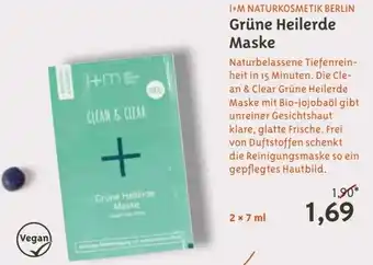 Biocompany I+m Naturkosmetik Berlin Grüne Heilerde Maske 2x7 ml Angebot