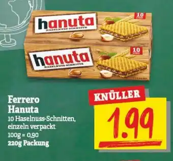 NP Discount Ferrero Hanuta 220g Angebot