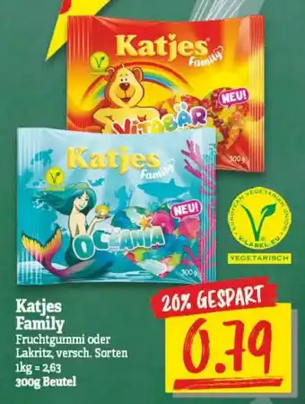 NP Discount Katjes Family Fruchtgummi oder Lakritz 300g Beutel Angebot