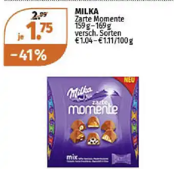 Müller Milka Zarte Momente 159/169g Angebot