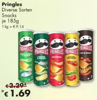 Travel Free Pringles Snacks 185 g Angebot