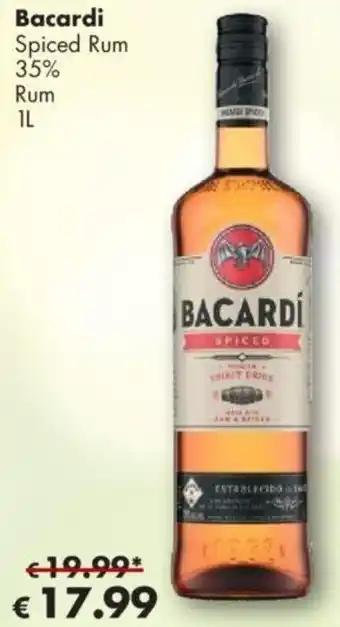 Travel Free Bacardi Spiced Rum 1 L Angebot