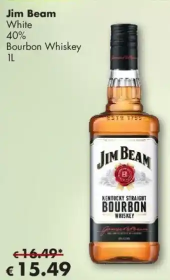 Travel Free Jim Beam White Bourbon Whiskey 1 L Angebot