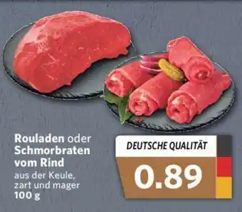 Combi Rouladen oder Schmorbraten vom Rind 100g Angebot